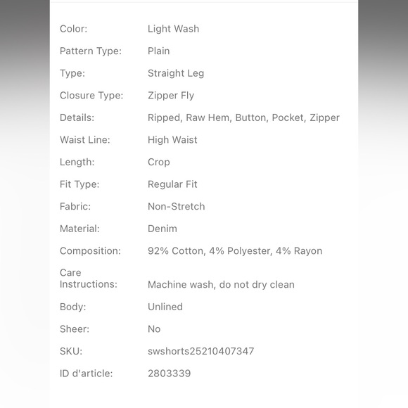 5/25$ ✨ HighRise Short — Nwot - Picture 6 of 6